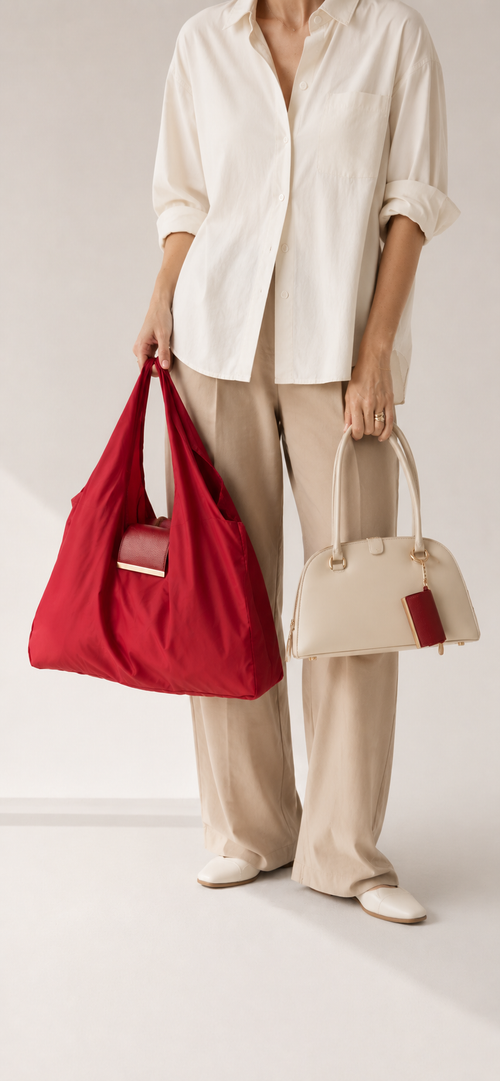 Bago Keychain Tote - Cherry